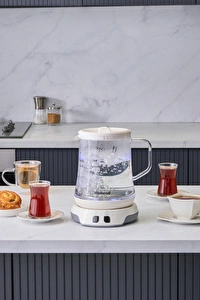 Homend Royaltea 1758H Konuşan Çay Makinesi Beyaz görseli 6