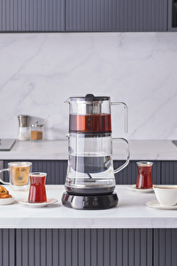 Homend Royaltea 1758H Konuşan Çay Makinesi Siyah görseli 3