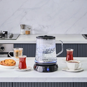 Homend Royaltea 1758H Konuşan Çay Makinesi Siyah görseli 5