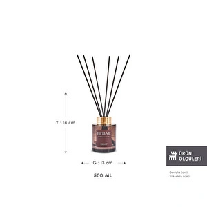 Karaca Smell The Sweet Serenity Brownie Çubuklu Ortam Kokusu 500 ml görseli 2