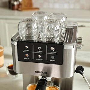 Karaca Coffee Art 1354 Espresso Makinesi Inox görseli 5