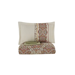 Karaca Home Nicole  Krep Çift Kişilik Nevresım Takımı MultıColour görseli 4