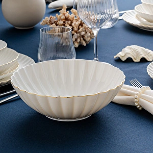 Emsan Perla Fine Bone 53 Parça 12 Kişilik Yemek Takımı görseli 10