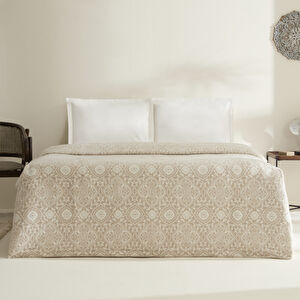 Karaca Home Ansel Çift Kişilik Akrilik Battaniye Açık Kahve