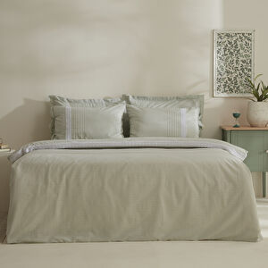 Karaca Home Luisa %100 Pamuk Çift Kişilik Nevresim Takımı Yeşil