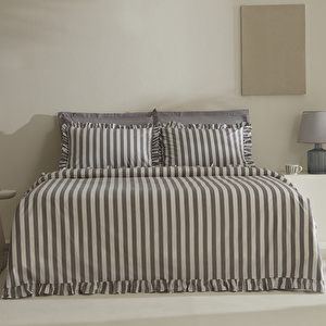 Karaca Home Ripple Tek Kişilik Nevresim Takımı Gri