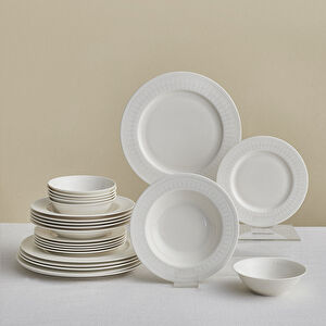 Karaca Forever Bone Fordelia 24 Parça 6 Kişilik Yemek Takımı