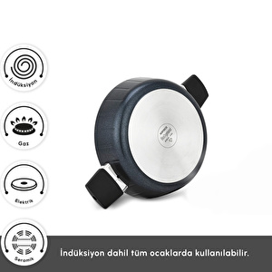 Karaca Biodiamond Regnum İndüksiyon Tabanlı 13 Parça Tencere ve Tava Seti görseli 3