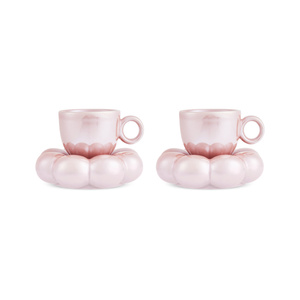 Karaca Bubble Pembe Lüsterli 2 Kişilik Kahve Fincanı 90 ml görseli 8