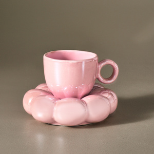 Karaca Bubble Pembe Lüsterli 2 Kişilik Kahve Fincanı 90 ml görseli 5