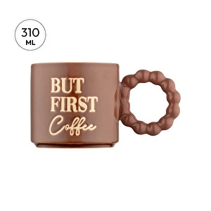 Emsan But First Coffee Kahverengi Kupa 310 ml görseli 5