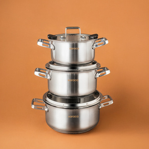 Karaca Montreal İndüksiyon Tabanlı 6 Parça Çelik Midi Set görseli 1
