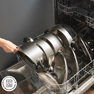 Karaca Powersteel 316+ Fuji İndüksiyon Tabanlı 8 Parça Çelik Tencere Seti görseli 5