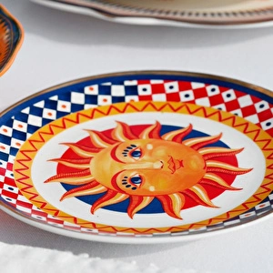 Baci Milano Dolce Vita Çok Renkli Güneş Desenli Servis Tabağı 16 Cm görseli 2