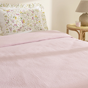Karaca Home Dorian %100 Pamuk Muslin Çift Kişilik Nevresim Takımı Pudra görseli 3