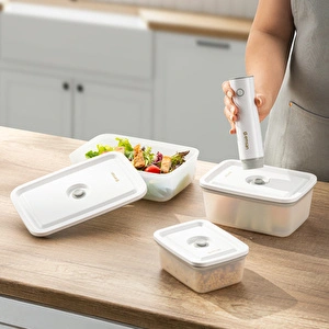 Emsan Freshlock Vakum Makineli 3'lü Saklama Kabı görseli 8