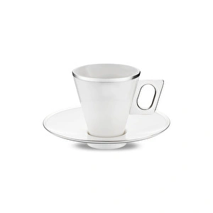 Emsan Zen 6'lı Kahve Fincan Takımı Platin 80 ml görseli 12