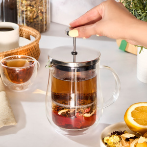 Karaca x Ebru Erke Pia Kiku Çİft Cidarlı French Press 600 ml görseli 4