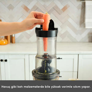 Karaca Inox Slow Juicer Katı Meyve Sıkacağı görseli 7
