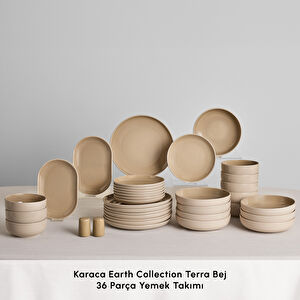 Karaca Earth Collection Terra 36 Parça 8 Kişilik Yemek Takımı Bej
