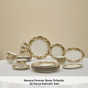 Karaca Forever Bone Orlando 26 Parça 6 Kişilik Kahvaltı Takımı görseli 3