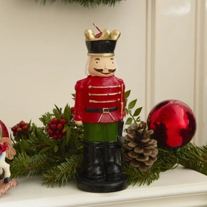 Karaca Home New Year Yılbaşı Nutcracker Şekilli Mum 6,5x21 cm