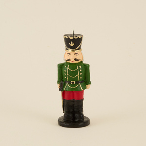 New Year Yılbaşı Nutcracker Şekilli Mum Yeşil 6,5x21 cm