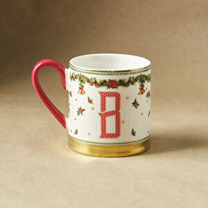 Karaca New Year Yılbaşı Petek B Harfli Kupa 330 ml