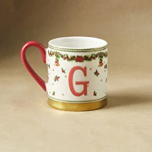 Karaca New Year Yılbaşı Petek G Harfli Kupa 330 ml