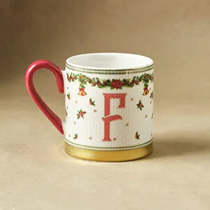 Karaca New Year Yılbaşı Petek F Harfli Kupa 330 ml