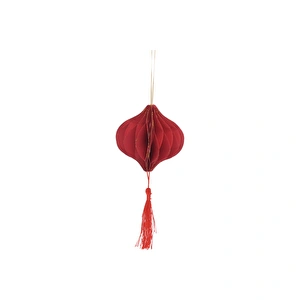 Karaca Home New Year Yılbaşı Püsküllü 3 Adet Ağaç Süsü 10x9,5 cm görseli 3