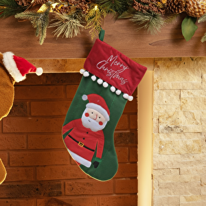 Karaca Home Kararca Home New Year Yılbaşı Santa Hediye Çorabı 16x8,5 cm