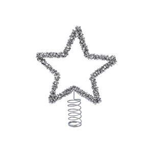 Karaca Home Shimmering Star Ağaç Başlığı Silver