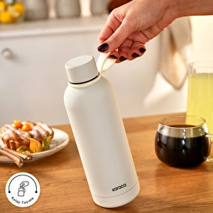 Karaca Aly Soft Touch Çelik Sızdırmaz Termos 500 ml Taş görseli 4