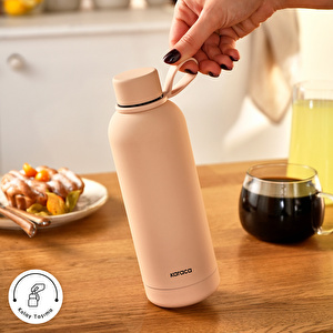 Karaca Aly Soft Touch Çelik Sızdırmaz Termos 500 ml Somon görseli 3