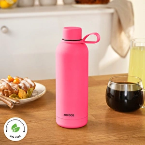 Karaca Aly Soft Touch Çelik Sızdırmaz Termos 500 ml Pembe görseli 4