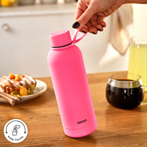 Karaca Aly Soft Touch Çelik Sızdırmaz Termos 500 ml Pembe görseli 3