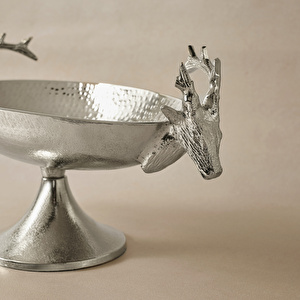 Karaca Home New Year Yılbaşı Geyikli Roe Dekoratif Gondol 21x47x21,5 cm görseli 2