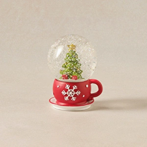 Karaca Home New Year Yılbaşı Coffee Cup Kar Küresi 9,5 x 8 x 11,5 cm görseli 3