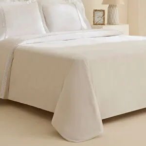 Karaca Home Indila %100 Pamuk Saten Çift Kişilik Nevresim Takımı Beyaz görseli 2