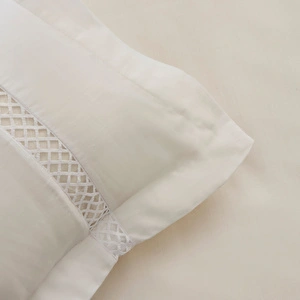 Karaca Home Indila %100 Pamuk Saten Çift Kişilik Nevresim Takımı Beyaz görseli 5