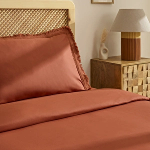 Karaca Home Helios %100 Pamuk Çift Kişilik Nevresim Takımı Terra Cota