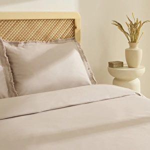 Karaca Home Helios %100 Pamuk Çift Kişilik Nevresim Takımı Taş görseli 6