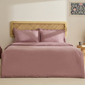 Karaca Home Helios %100 Pamuk Çift Kişilik Nevresim Takımı Gül Kurusu
