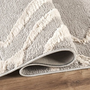 Kaşmir Halı 7/24 Plushy Doha Gri 50x80 cm görseli 4