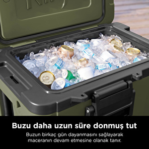Ninja FrostVault Tekerlekli Cooler 42 Litre Haki görseli 9