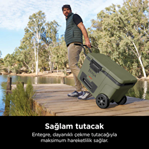 Ninja FrostVault Tekerlekli Cooler 42 Litre Haki görseli 4