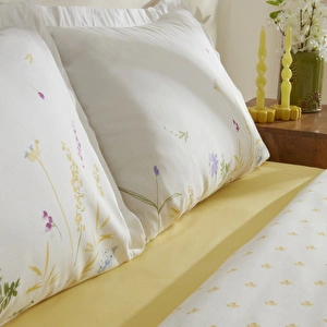 Karaca Home Jody %100 Pamuk Tek Kişilik Nevresim Takımı Sarı görseli 4