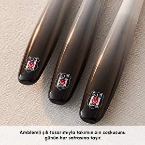 Karaca x Beşiktaş Lisanslı 18 Parça 6 Kişilik Çatal Kaşık Bıçak Takımı görseli 6