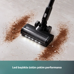 Homend Dustrider Pro 1270H Toz İstasyonlu Ergonomik Dikey Süpürge Siyah